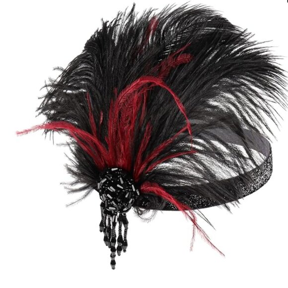 Gatsby Beaded Tassel Hair Band